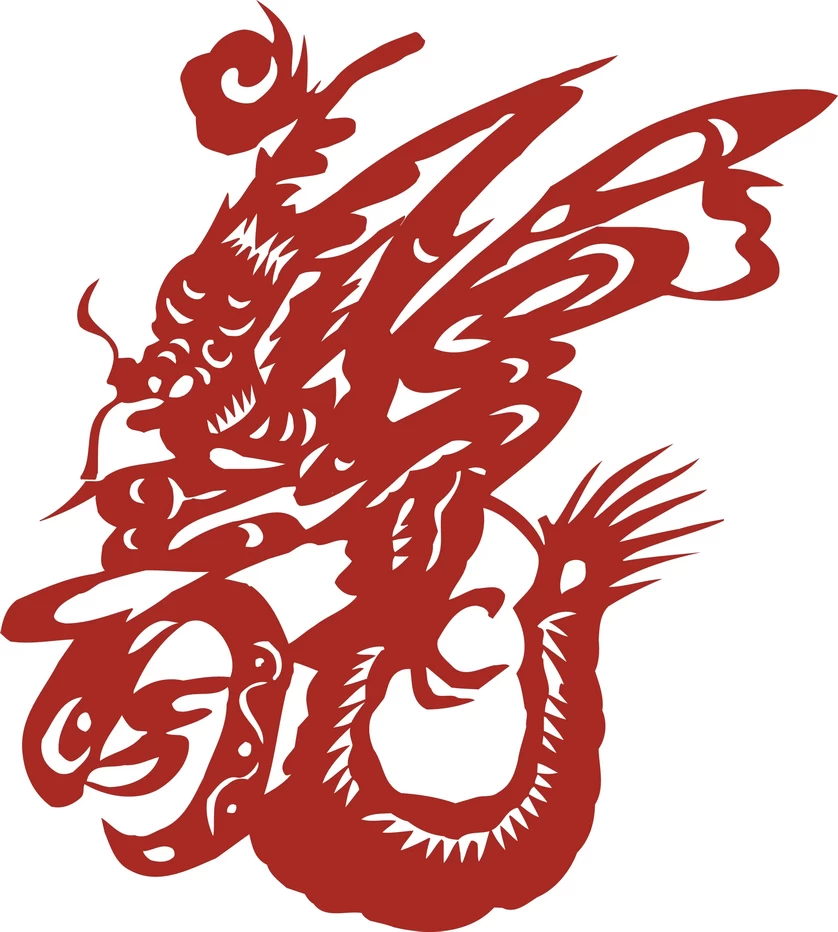 中国风中式传统喜庆民俗人物动物窗花剪纸插画边框AI矢量PNG素材【2268】